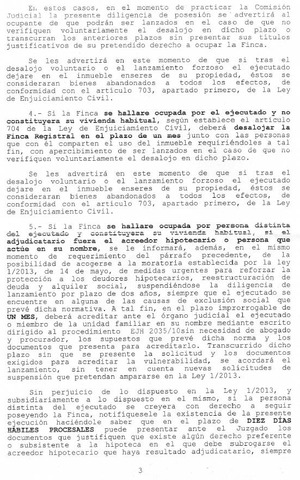 Entrega de la Posesión. Casuística completa